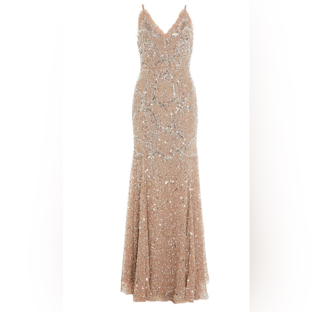 QUIZ Sequin Evening Gown